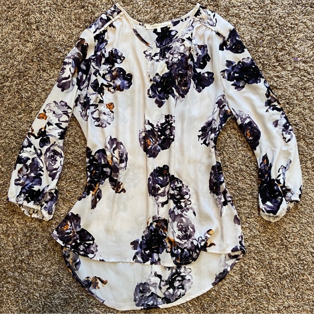 Violet + Claire floral blouse